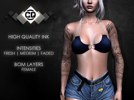 Second Life Marketplace - .:CQ:. Louve Tattoo